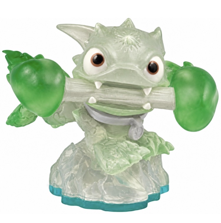 Clear Crystal Green Fire Bone Hot Dog